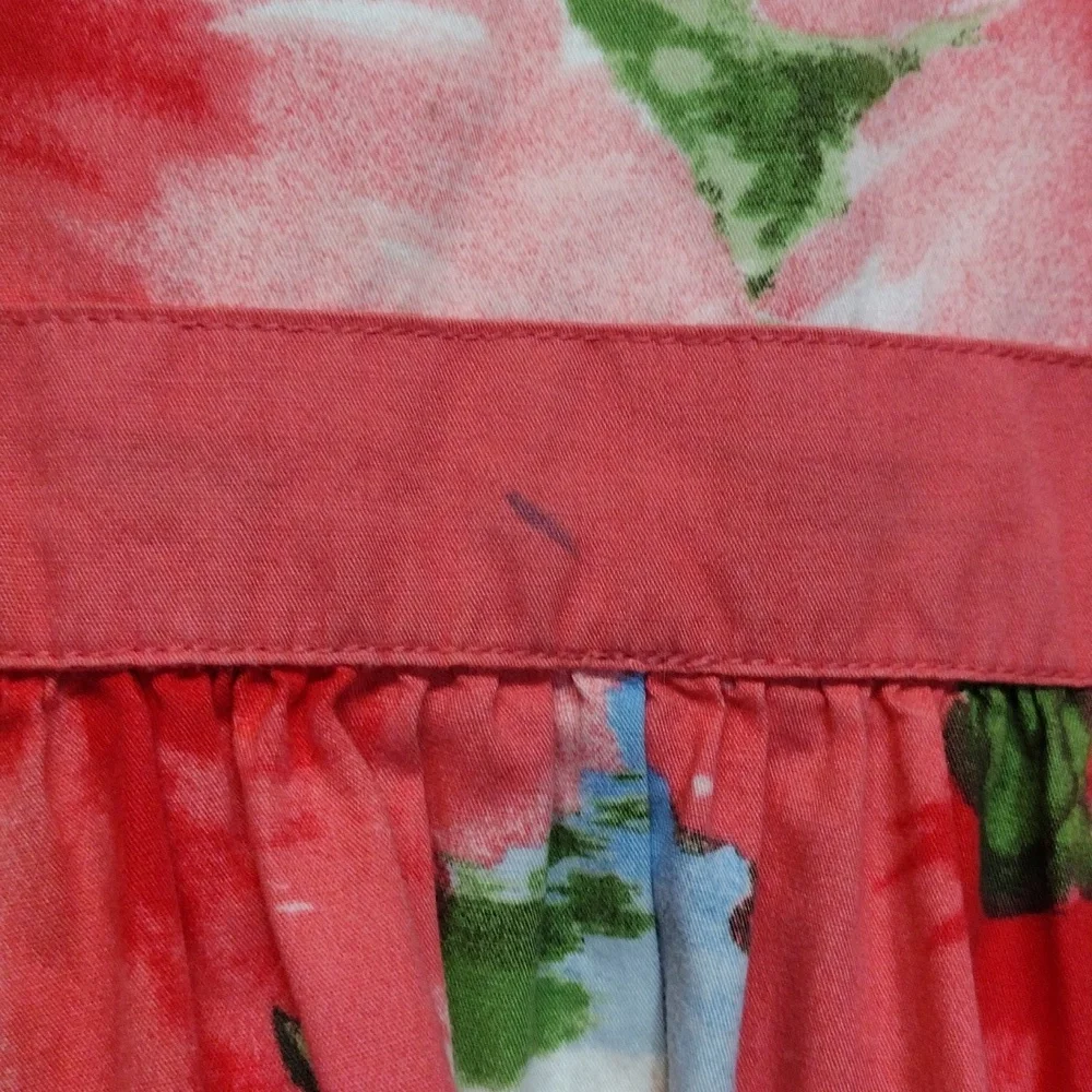 Gymboree Pink and Green Floral Kids Dress